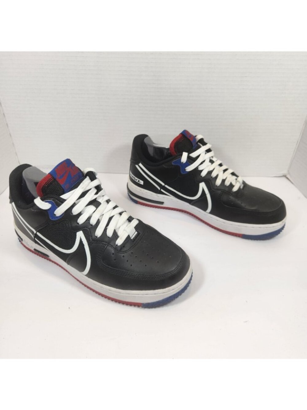 Nike Air Force 1 Low React D/MS/X USA Black Shoes Sneakers Mens US 8 UK 7 EURO41 - Picture 3 of 11